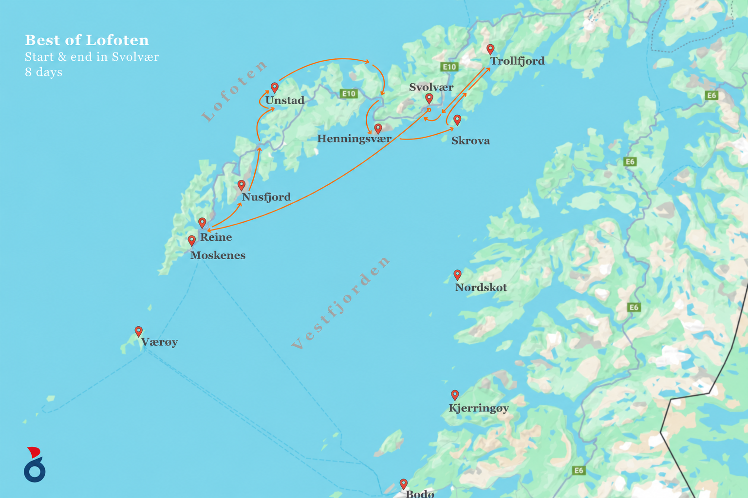 Itinerario Best of Lofoten